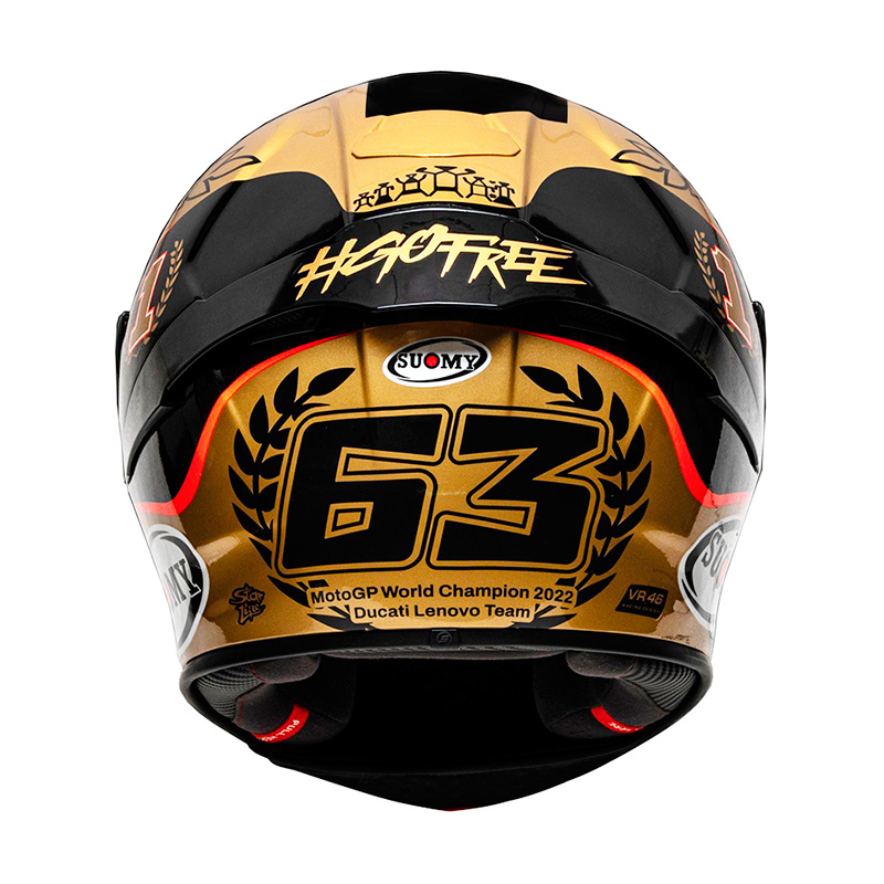 Casco Suomy SR GP Pecco Bagnaia World Champion 2022 Gold Edicion